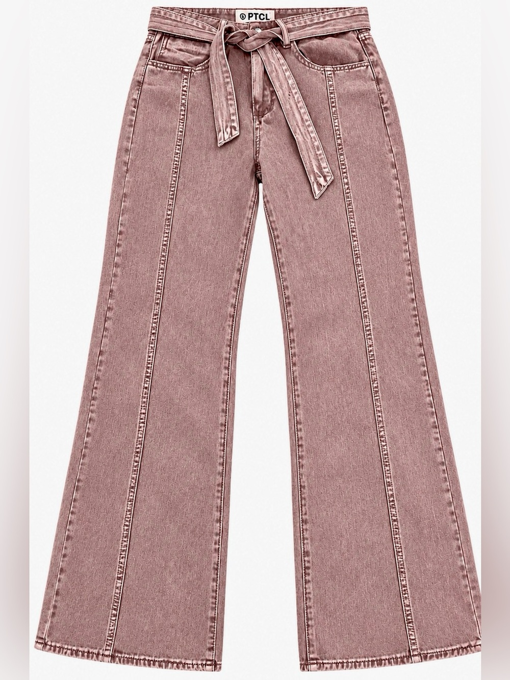 PTCL Ethikal Brand Wide Leg Belted Jeans Womenโs 26
